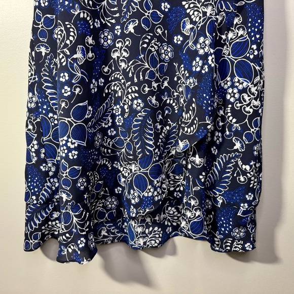 J Crew Floral Print Faux Wrap Dress Size 6 - Picture 5 of 12